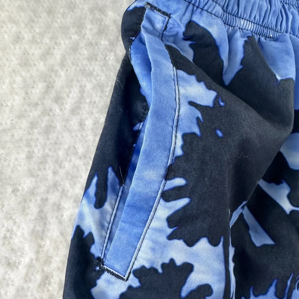 Nike Swim Trunks Mens L Blue Graphic Recycled Polyester  Board Shorts Beach Pool